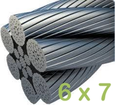 Cables de Acero Galvanizado 6x7